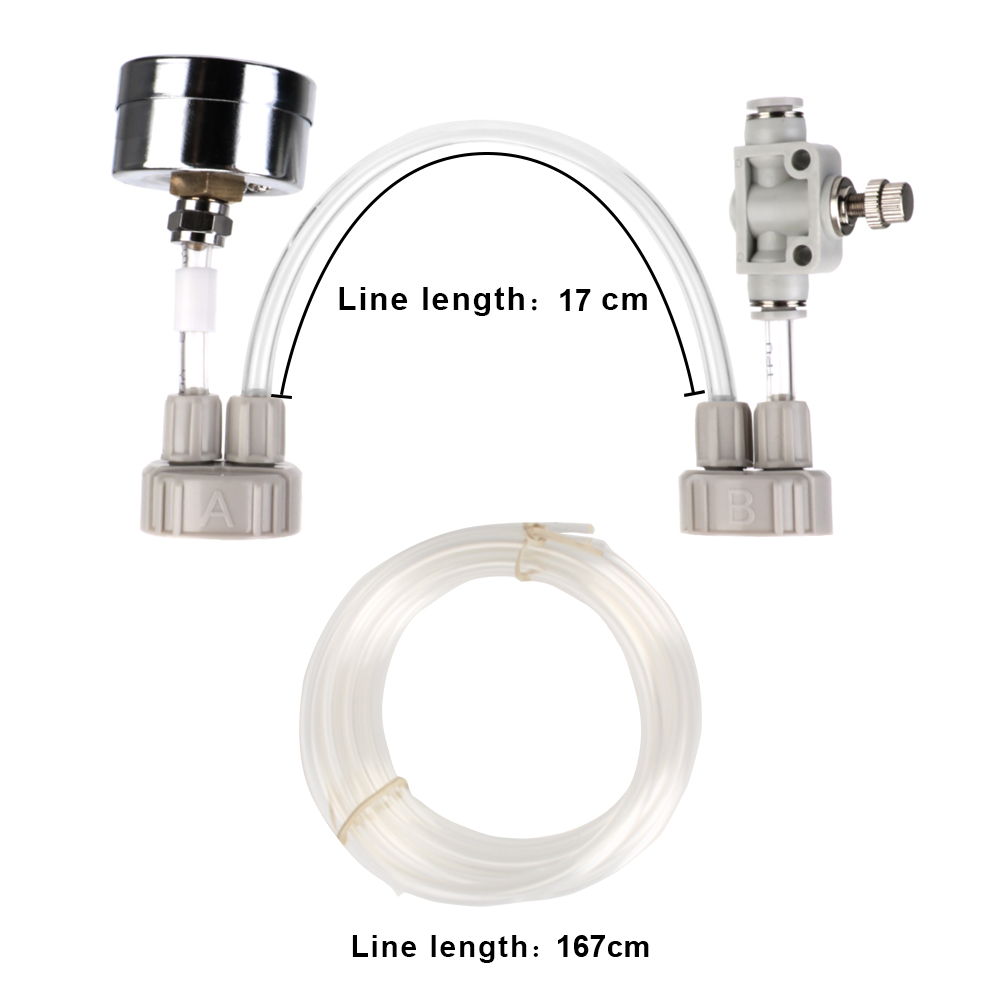 Med tryckluftflödesanordning DIY CO2 -ventildiffusor för fisktankvatten gräs hemlagad CO2 -generator ozonsystempaket