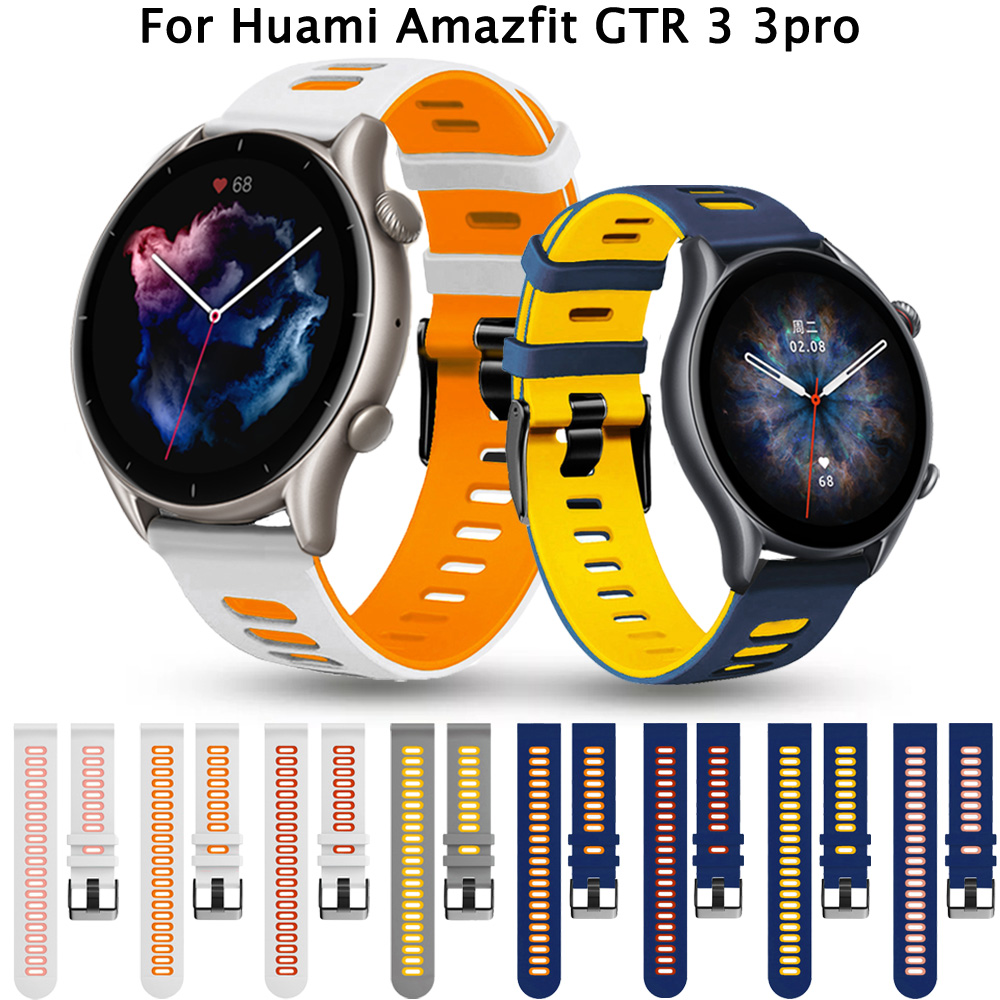 22 mm polsbandband voor Xiaomi Huami Amazfit GTR 3 3Pro 2e 47mm Stratos Pace 2S 2 3 Silicone Watchband Xiaomi Mi Watch Color 2