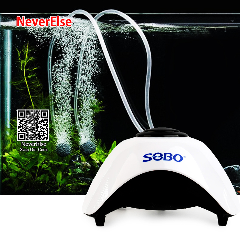 Aquarium Air Pump Tyst kraftfulla kompressor Tillbehör Enstaka/dubbla uttag Justerbar syret Pump Fish Tank Air Flow Control