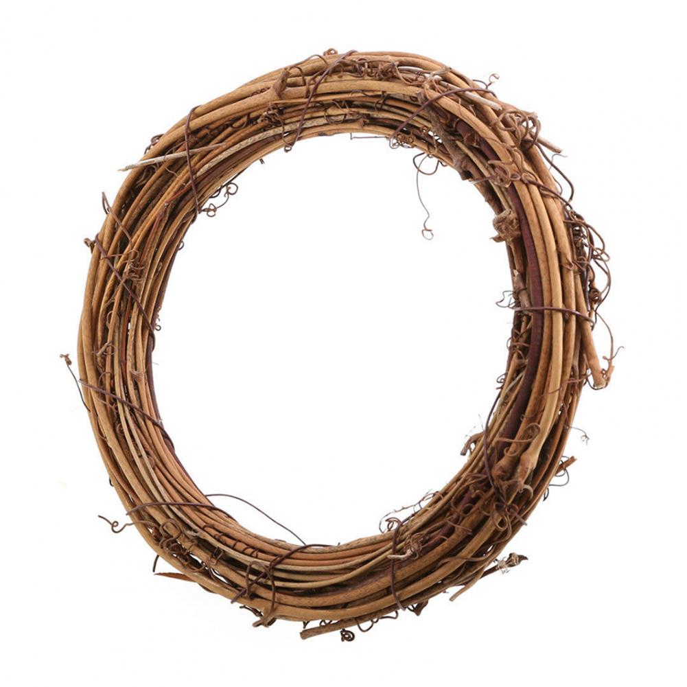 Rattan Ring Flexible Xmas Decor Ring Shape Dried Rattan Ring Wreath Garland for Christmas DIY Craft Home Party Holiday Decoratio