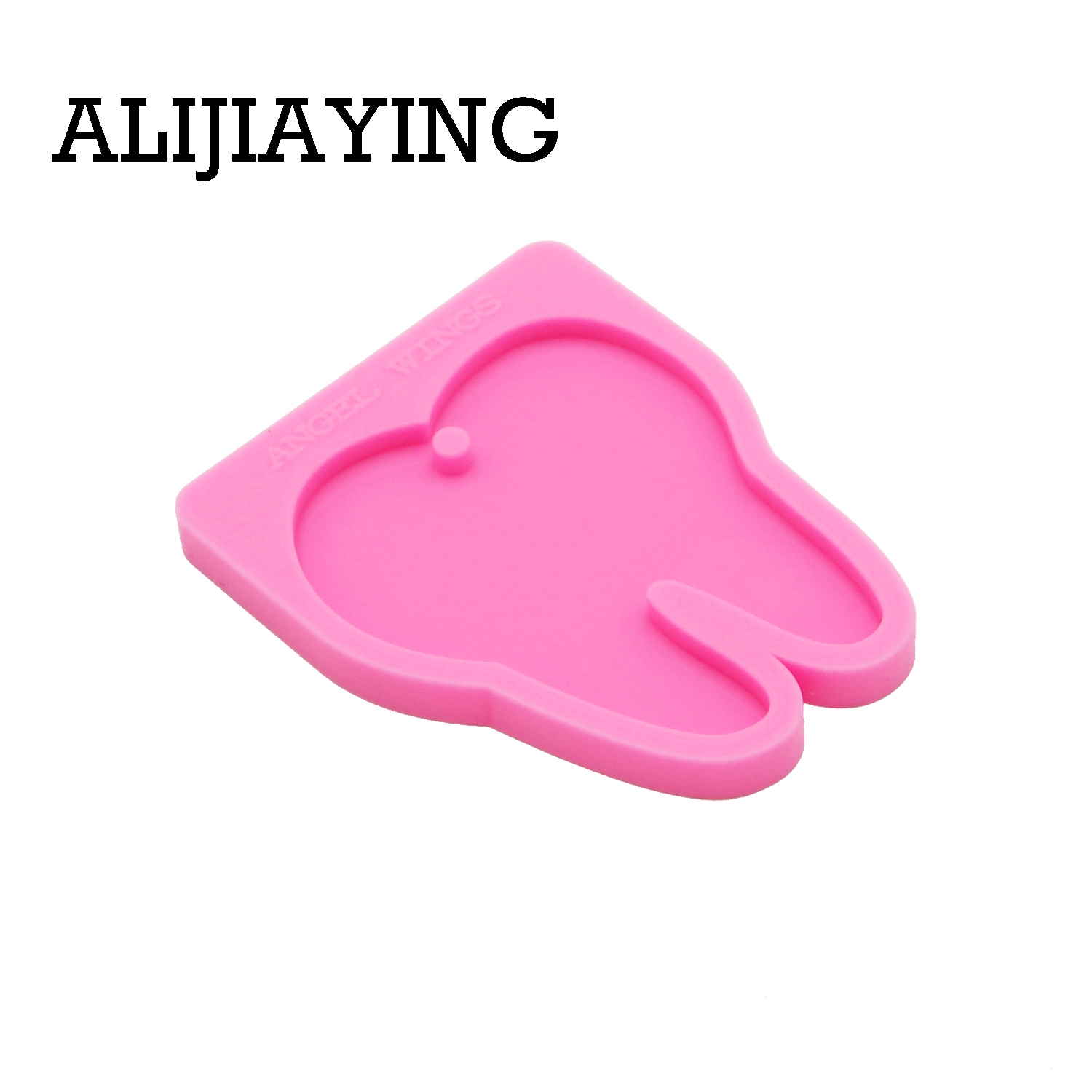 DY0159 FOLHA DE DENTE GLOSTO Chave de silicone Diy Cheyring Pingente para garotas de keychains Mold