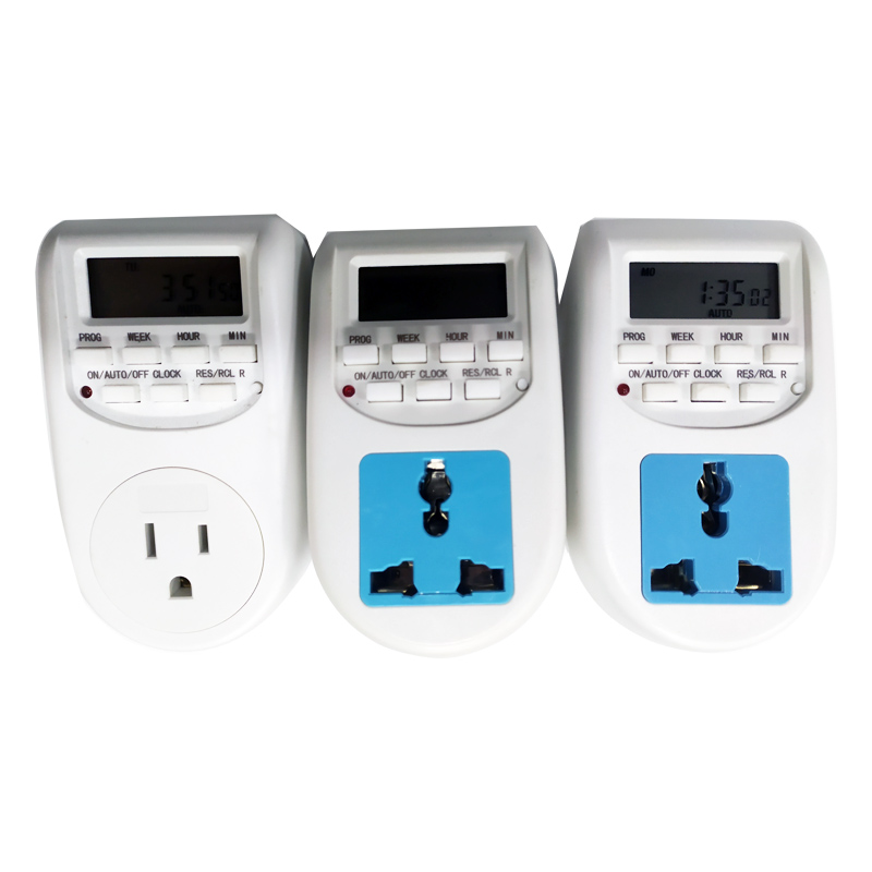 LCD Digital programmerbar timer Switch Electronic Socket Hushållsapparater för EU UK US Home Garden Devices