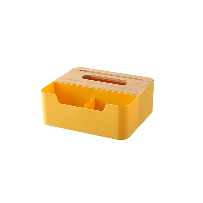 Porta di bamboo in plastica bamboo Organizzatore di bocchette distributore Cosmetic Porta