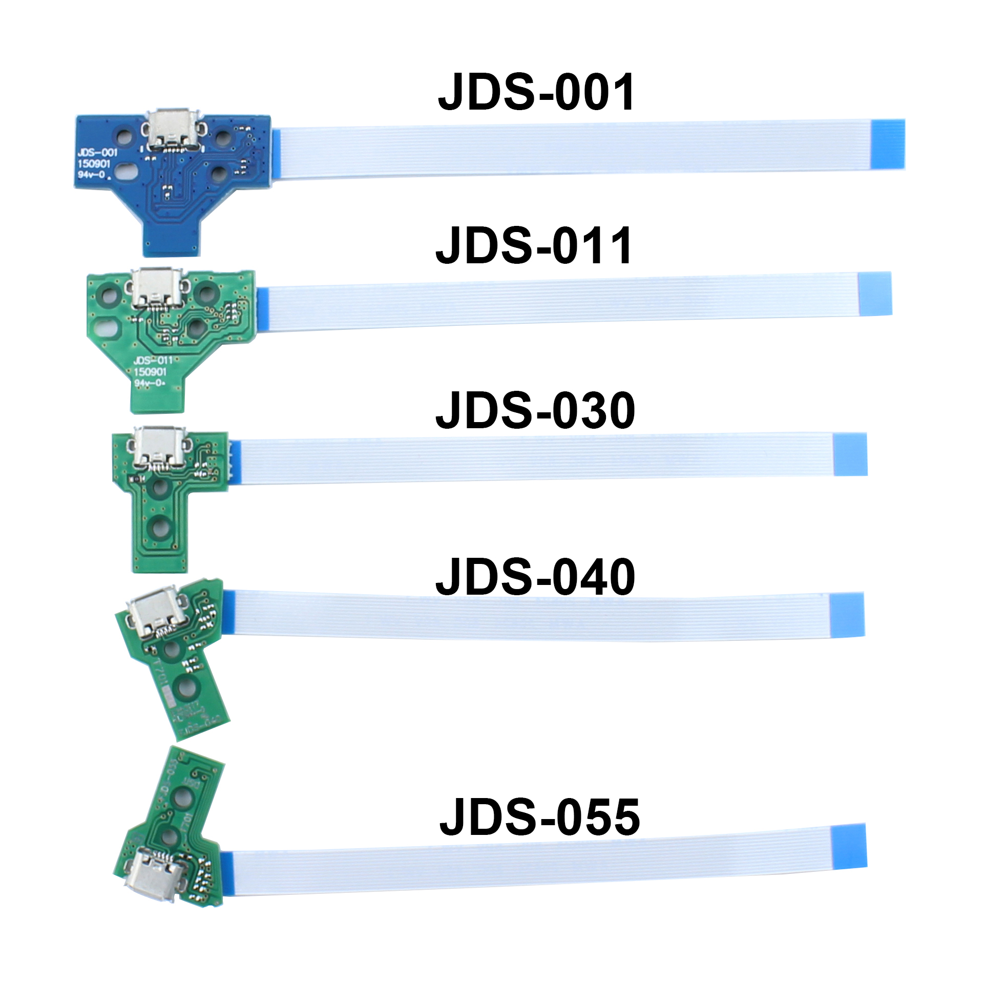 5st för PS4 Controller USB Charging Board Port ersättning för PS4 Pro Slim Gamepad JDS 030 JDS 001 JDS 011 JDS 040 050 JDS 055