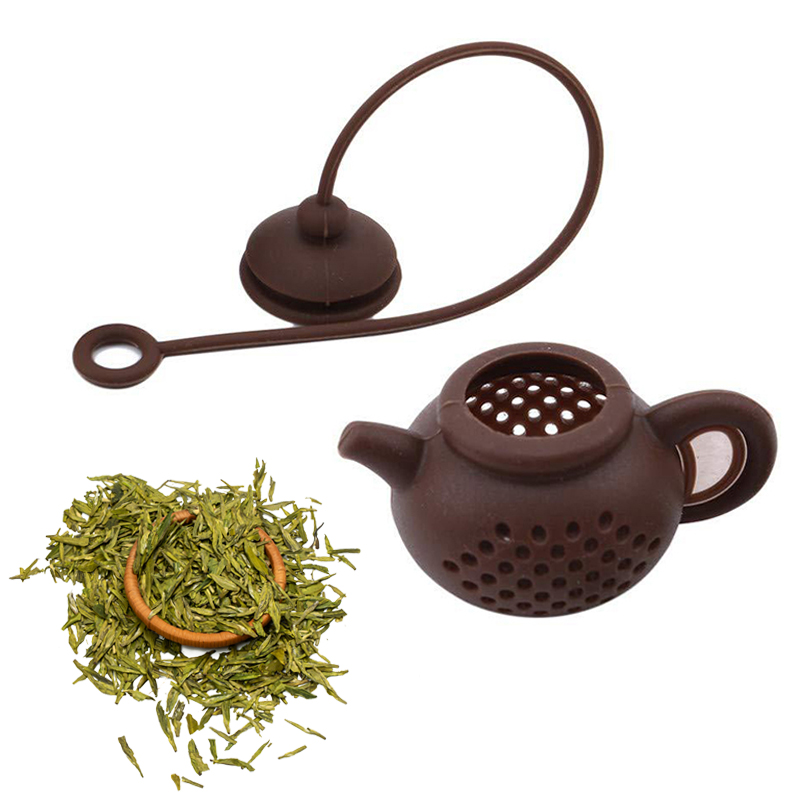 TRUDY BAPOT SHAPE STAINER SINTER SILICONE Teawaware Teapot Akcesoria kuchenna gadżet herbaty torba liść