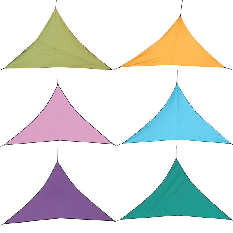 4x4x4m Triangle Shade Sail extérieur imperméable Sunshade Sun Shade Sail auvents Sun Shading Balcony Yard Sail au soleil