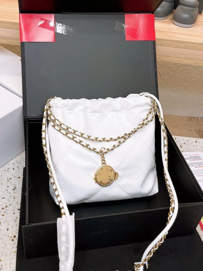 22 cc bag designer bags bucket bags Letter shoulder bag Drawstring Handbag gold chain Shoulder Fashion luxurys handbags hoboleather bag cc mini handbag
