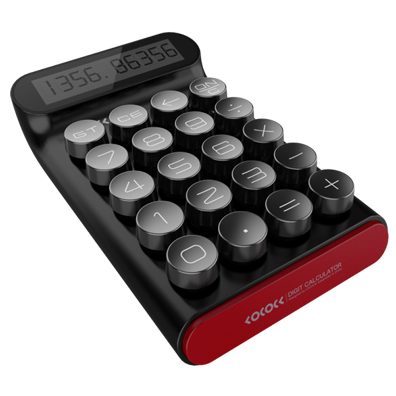 Calculateur de lococoque portable 20 touches multifonctionnelles 10 Calculatrice de LCD numérique pour les boutons mécaniques de bureau étudiant