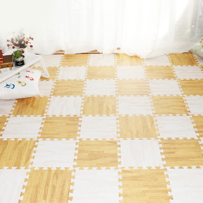 Holz weiche Eva Schaume Spiel Mat Kids Puzzle DIY Spielzeugboden Teppich Teppich Haushalt Produkte