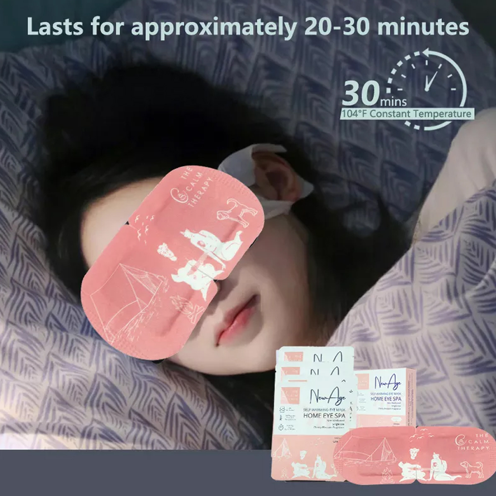 20 förpackningar Steam Eye Masks For Dry Eyes Spa Warm Eye Mask Relief Eye Trötthet Insomnia Dark Circles Självvärme uppvärmd ögonmask