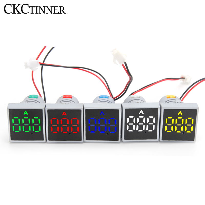 22 mm 0-100A AMMETRO Digital Currente Controllo LED LED LED SEGNALA SEGNALA SEGNALA A CA FREQUENZA METURA DI FREQUENZA Display digitale