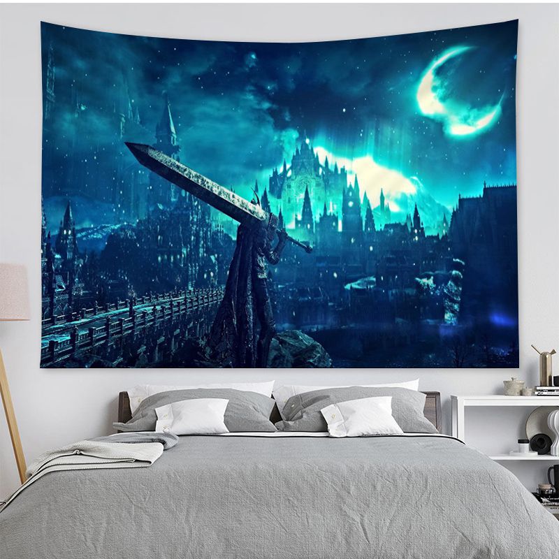 Dark Souls Hanging Bohemian Tapestry Japanese Wall Tapestry Anime Kawaii Room Decor