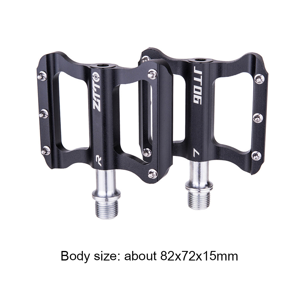 ZTTO Pédales de vélo en aluminium Road Road Mtb Bélos Smooth Bodings Anti-Slip Plat Plat Place Pliage Pièces de cyclistes Accessoires