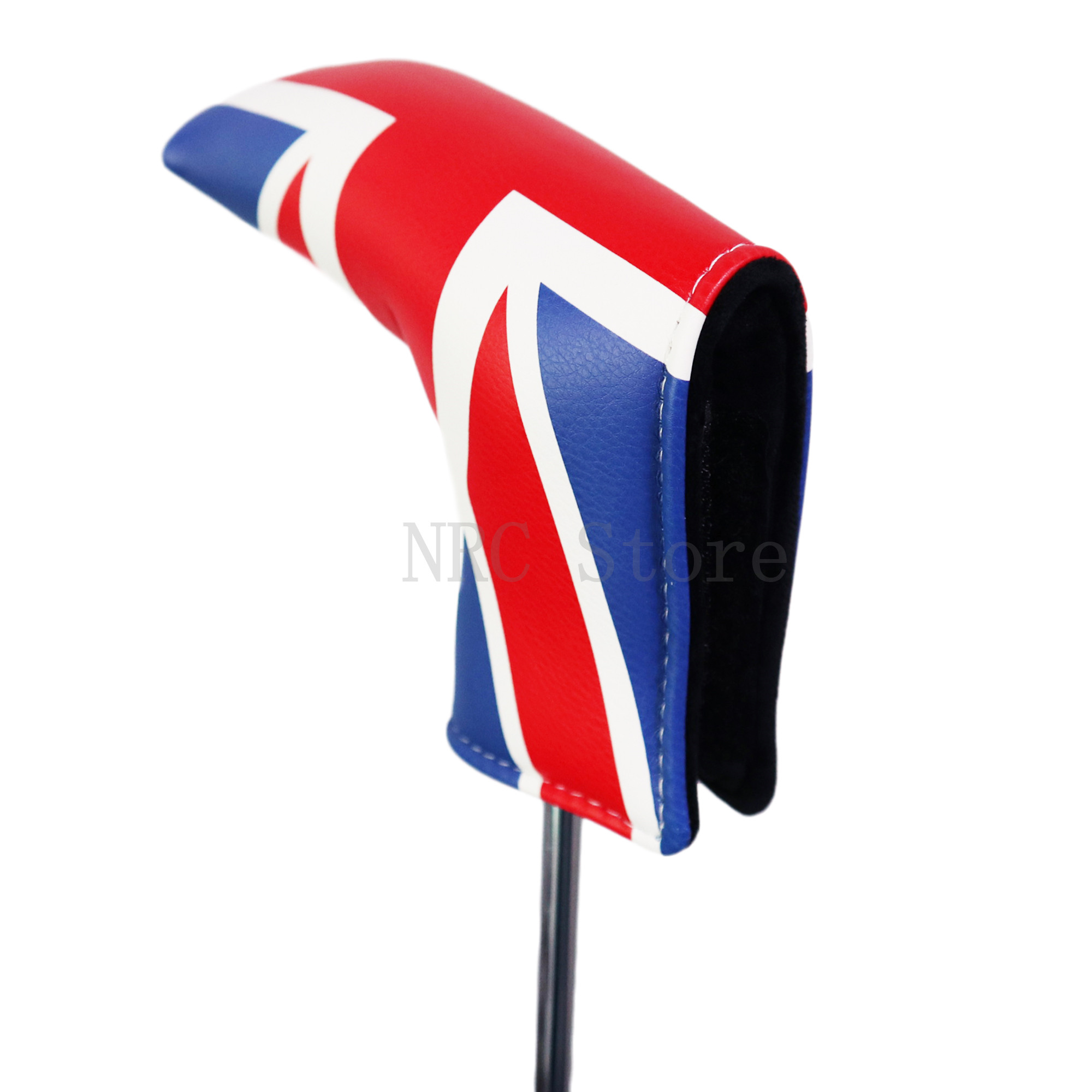 Anniu Golf Head Covers PU pour lame avec le drapeau de l'Angleterre Unisexe Magic Sticker Fermeure