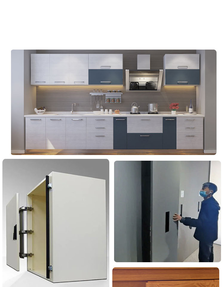 Cabinet System Door Lateral Hinge Wardrobe Folding Silent Slide Rail Lateral Swing Opening Door Hinge