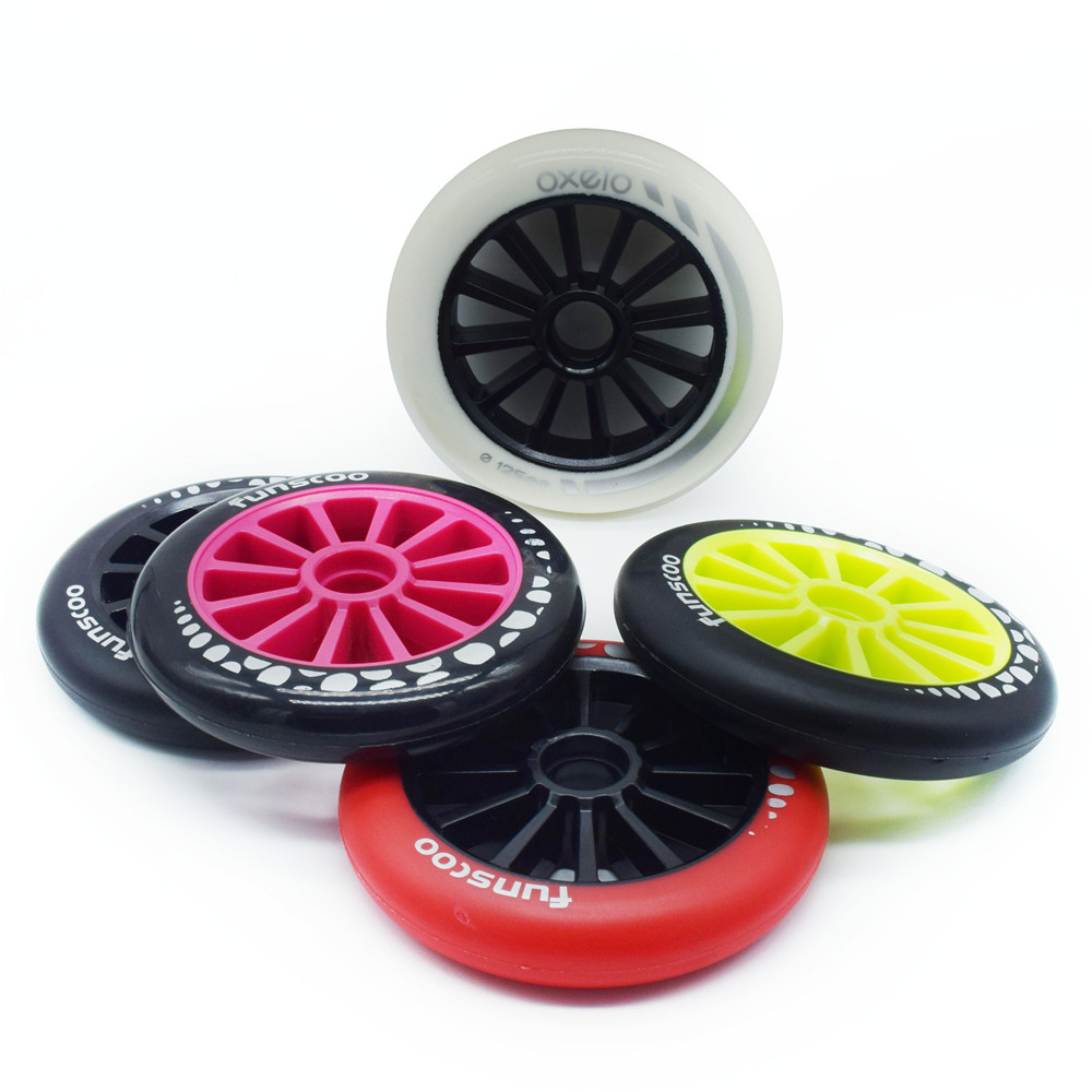 125mm 24mm scooter wheels for 2-wheels scooter speed skating wheel inline skates shoes ruedas 125 tyre 88A durable PU 