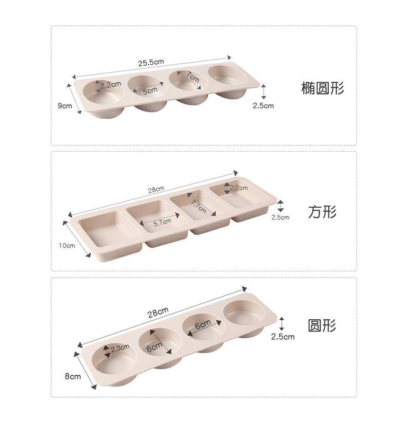 Klassische ovale quadratische runde Silikonseife Form handgefertigtes Seife Make Supplies DIY Schokoladeneis Eiswürfel Kuchenform Home Geschenk