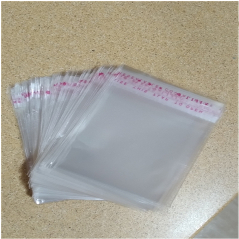 100 stcs transparante zelfklevende afdichting opp plastic cellofaan zakken geschenken tas zakje sieraden verpakkingszak koekjeszak