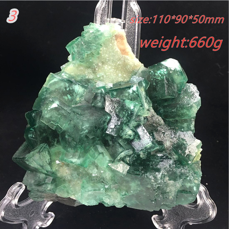 100% NATUREL MINÉRAL VERT FLUORITE CRUSTER CLUSTER Échantillons