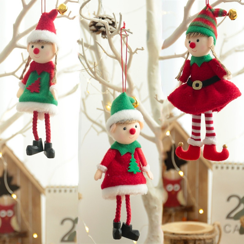 Merry Christmas Christmas Decorations for Home Xmas Plush Elves Angel Doll 2022Christmas Tree Decor New Year's Decor Navidad