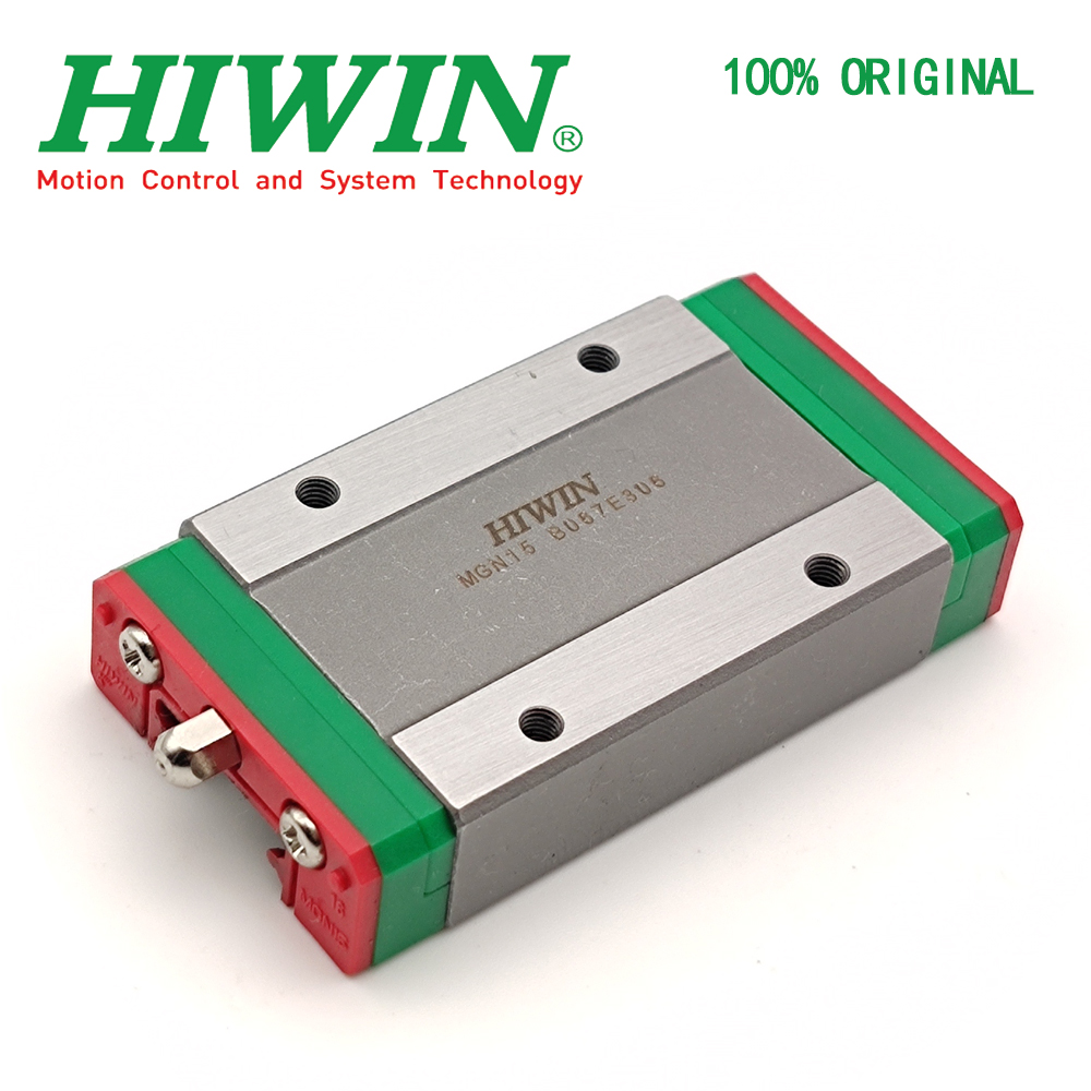 Nouveau Hiwin Original authentine MGN15 Rail linéaire 60 70 80 90 100 150 200 300 400 450-550mm MGN15 Guide linéaire + bloc de curseur MGN15H