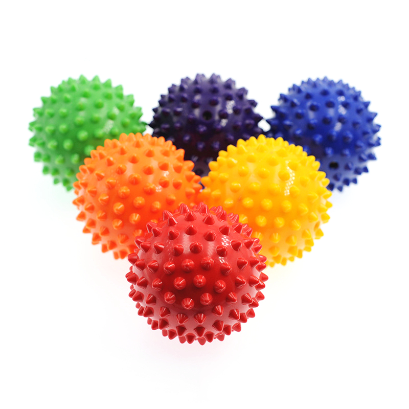 7CM PVC Spiky Massage Ball High Density Yoga Hedgehog Exercise Balls for Reliever Treatment Foot Pain & Plantar Fasciitis