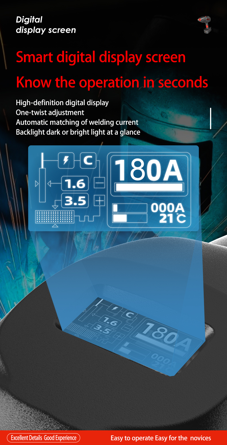 110V-220V Arc Welder With EU/US Plug All-digital Intelligent Hand-held Welding Machine High Power Small Welder