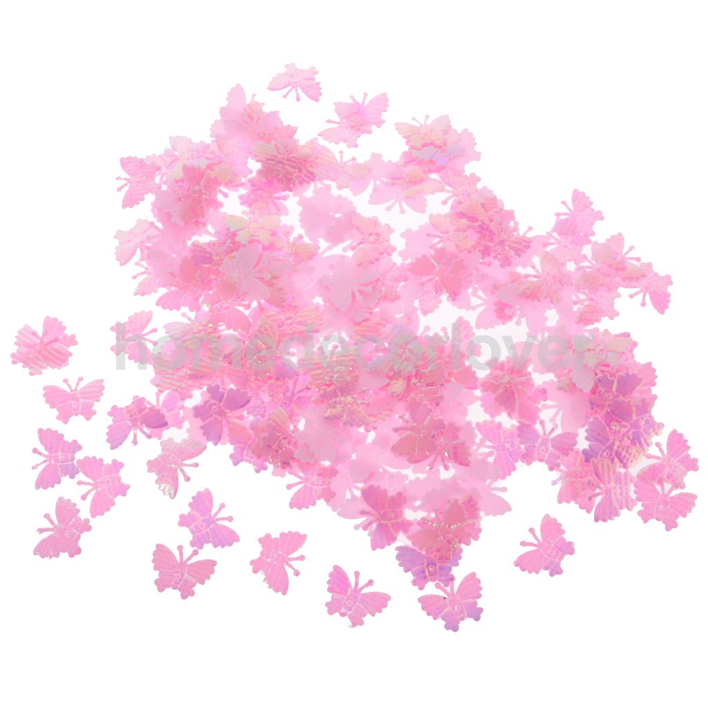 1 borsa/circa 200 pezzi di coriandoli a farfalla sprinkles disperde accessori feste di nozze artigianato fai da te artigianato
