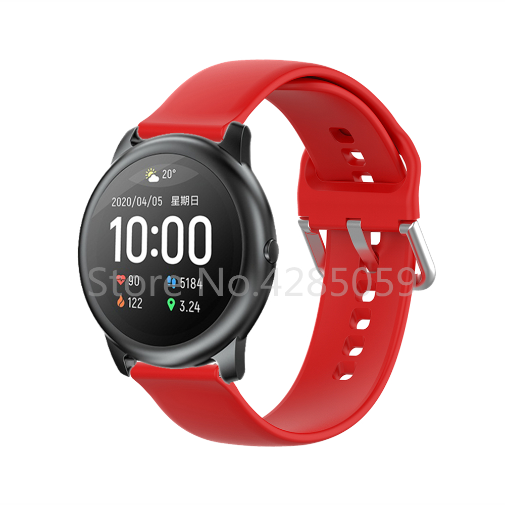 Bracelet en silicone FIFATA pour Haylou Solar LS05 Watch Band Sport Soft-Swest Sobre pour Huawei Watch GT 2 Pro GT2E Smartwatch Strap