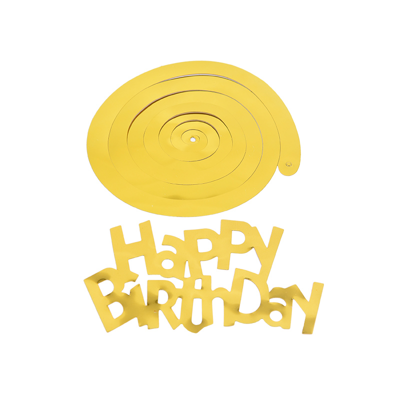 6 stHappy Birthday Spiral Banner Tak