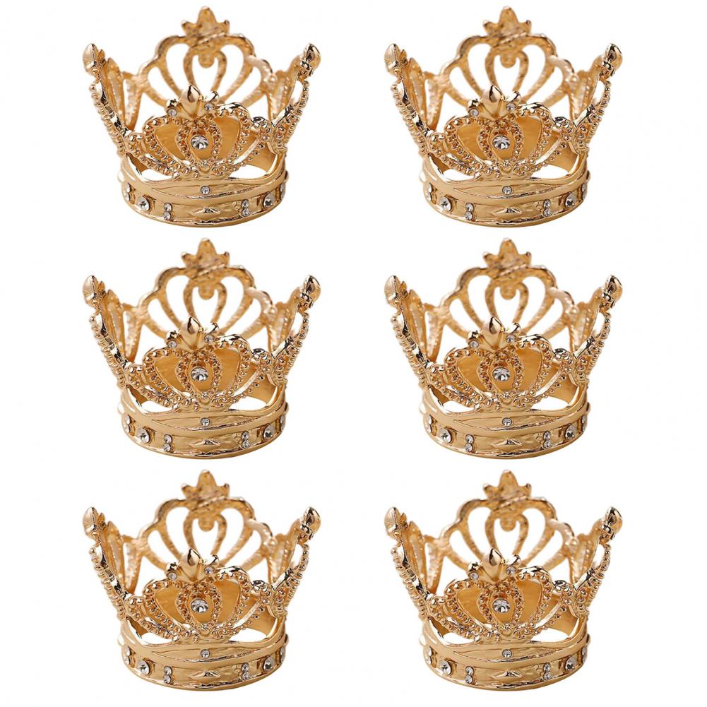 Servettring Creative Crown Shape Serviette Circle Servett Buckle Hjälpsam servetthållare