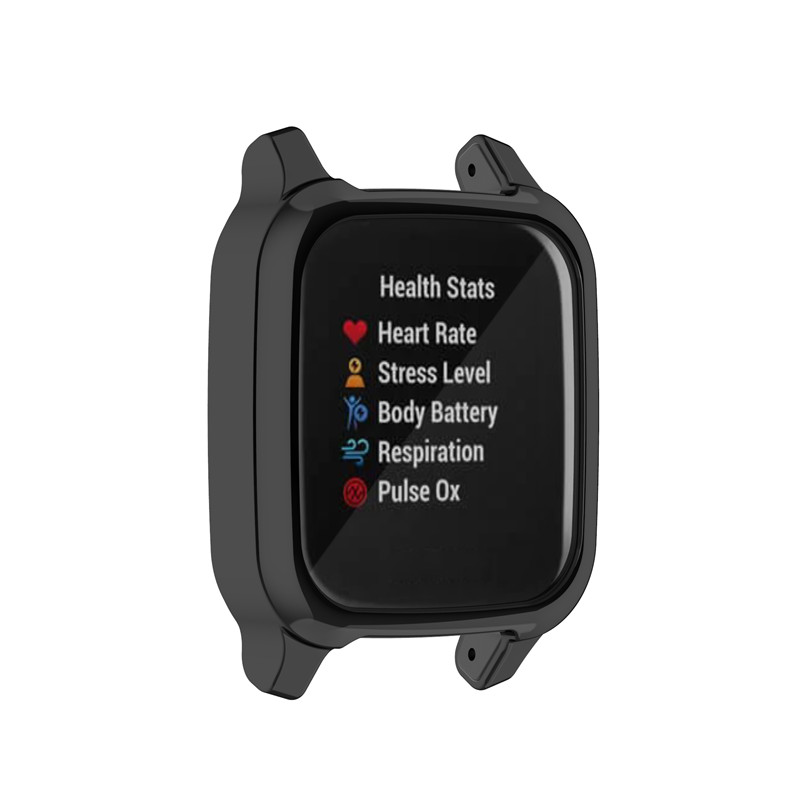 2IN1 для Garmin Venu SQ SLICONE SLICONE SLICONE SMARTWATCH BAND для Garmin SQ Music Case TPU защитная оболочка резиновая резиновая резина