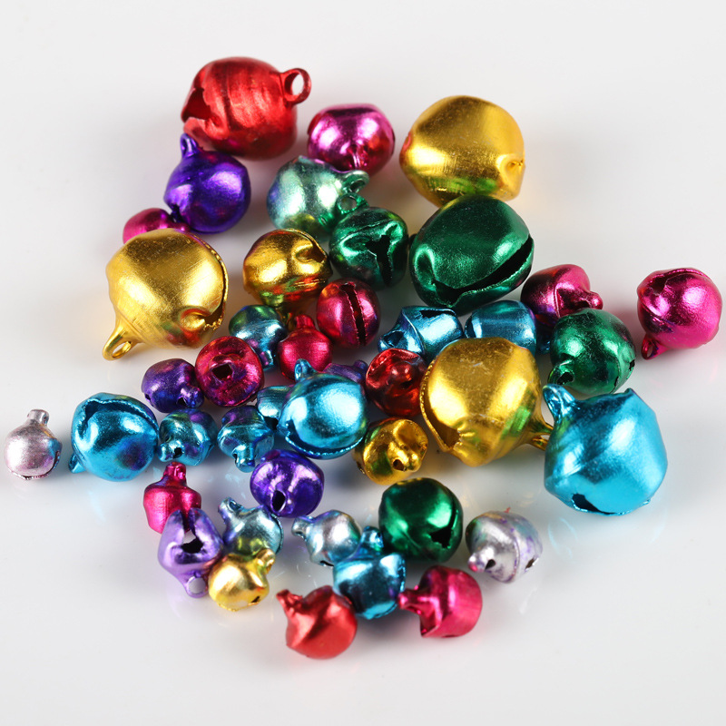 6/8/10/12/14mm Multicolor Bell Christmas Jingle Bells Perles lâches DIY CARALS MAIN MAIN