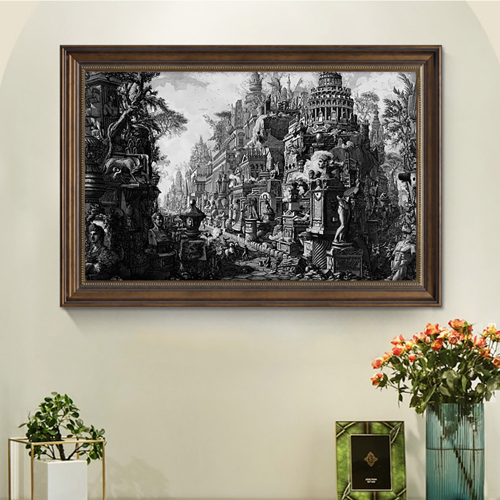 Giovanni Battista Piranesi Antique Art Print Affiche Antiquités de Rome Appian Way Toile Peinture Paysage Mur