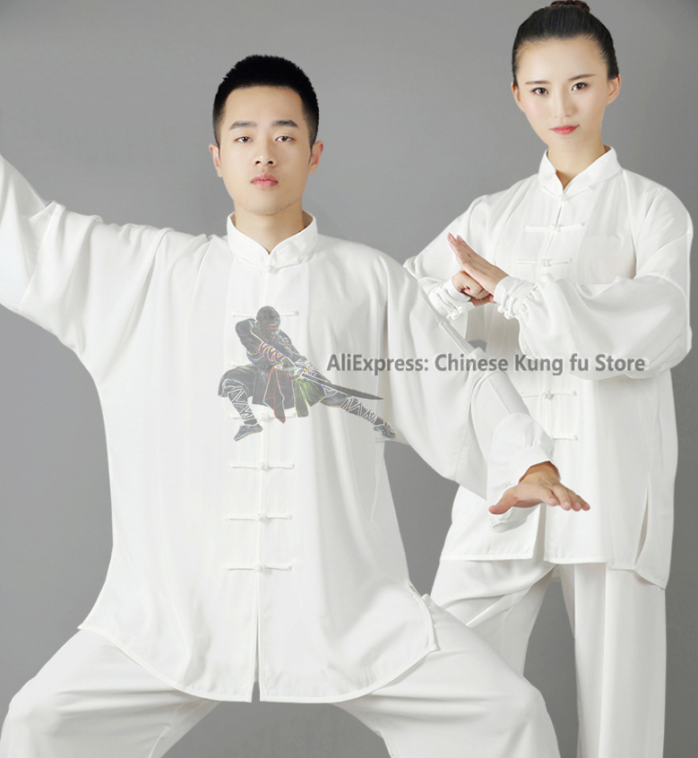 Kung fu enhetlig tai chi kostym långa ärmar wushu kampsportkläder traditionella kinesiska kläder