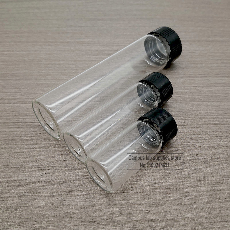 المختبر من 2 مل إلى 100 مل صافية منخفضة البورسليكلات الزجاجية الطبية زجاجة الكاشف الكاشف من أجل التجربة الكيميائية