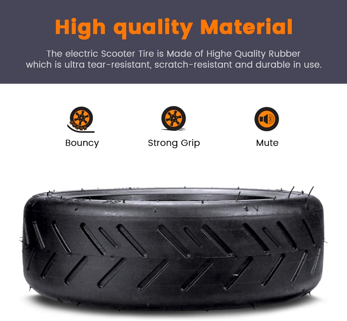 for Xiaomi Electric Scooter Rubber Tire 8 1/2X2 Upgraded Thicken Inner Tube 8.5" M365 Pro Front Rear Replacement Tyre Camera