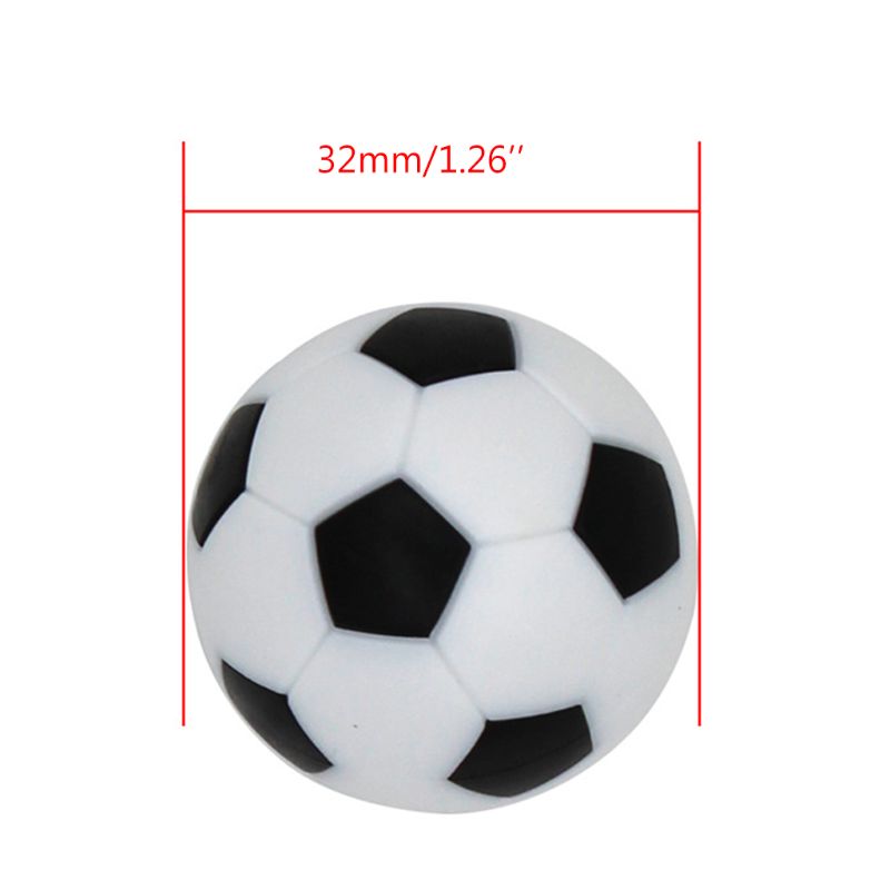 32mm Tischfußball Ersatz Kinder Indoor Games Foosball Fussball Mini Schwarz -Weiß -Ball Fußball