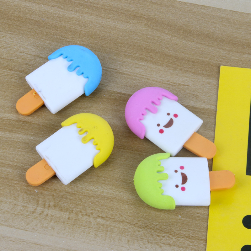 1ps Creative Ice Cream Pencil gomma gomma Studente Impara la cancelleria bambini idee regalo bambini forniture l'asilo