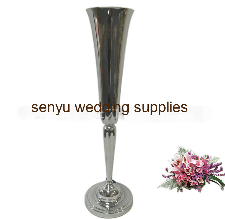 style nouveau design Sliver / Gold Metal Flower Vase, centres de table pour la décoration de table Senyu0359