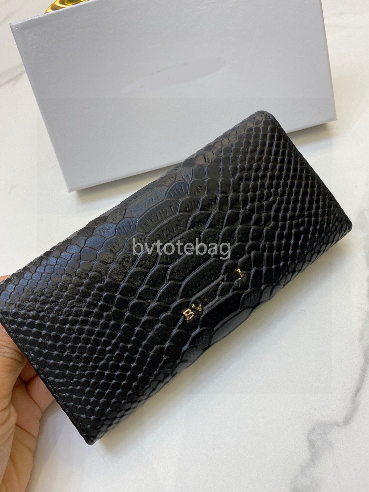 Luxury card holder coin purses with box Serpentine bvlgarrCardholder classic wallets bag women's fashion passport holder key pouch wallets Leather BVS 19*10cm