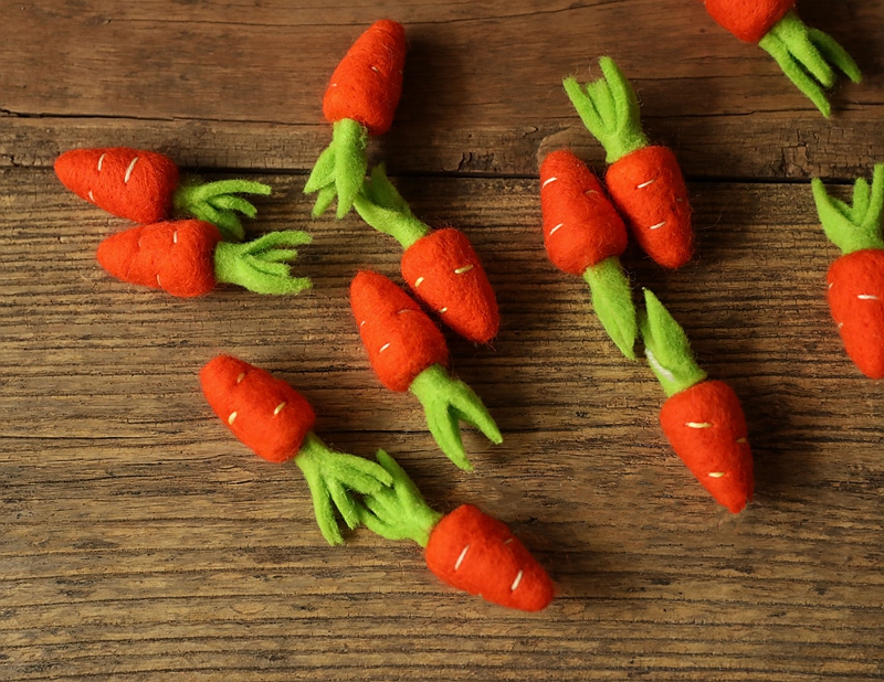 Felt Rabbit - Feel Felt Carrot Doll Baby Photography Prop