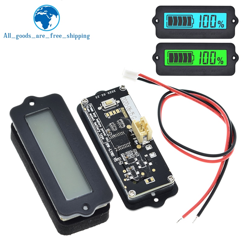 Blue Green 12V Ly6W Acid Acid Battery Capacité Indicateur LCD DIGIT DIGIT METTRET MÉTRATE DE LITHIUM DÉTECTORE POWER TESTER TESTER