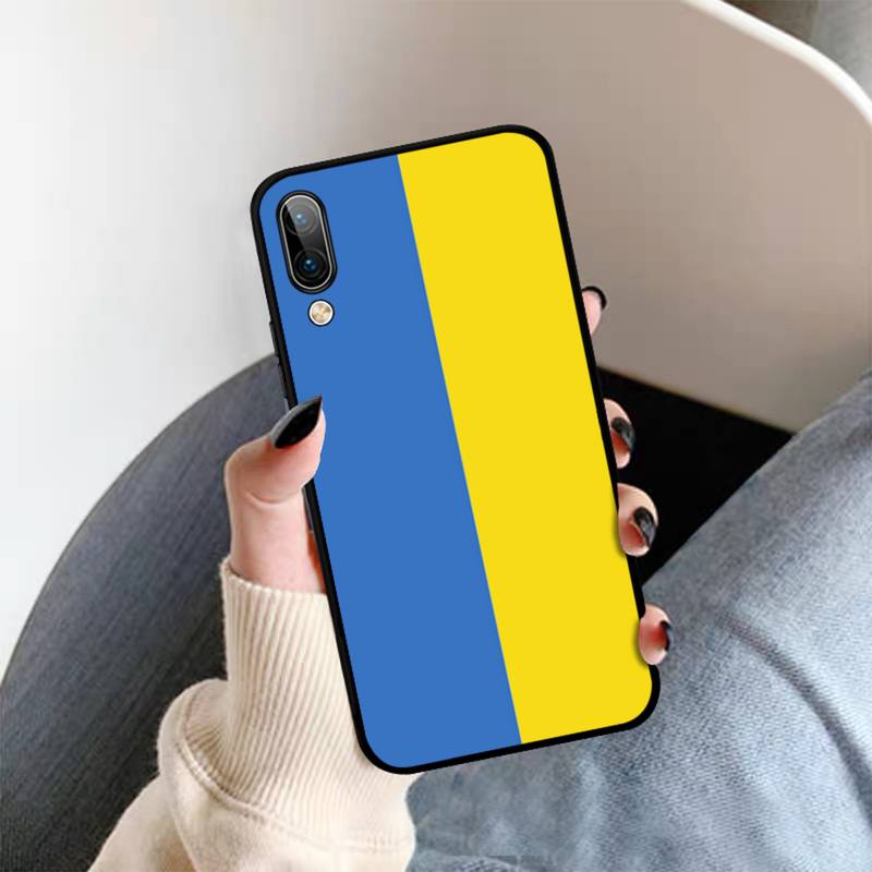 Yndfcnb rester calme et ukraine de l'étui du téléphone drapeau pour Samsung A51 A30S A52 A71 A12 pour Huawei Honor 10i pour Oppo Vivo Y11 Cover