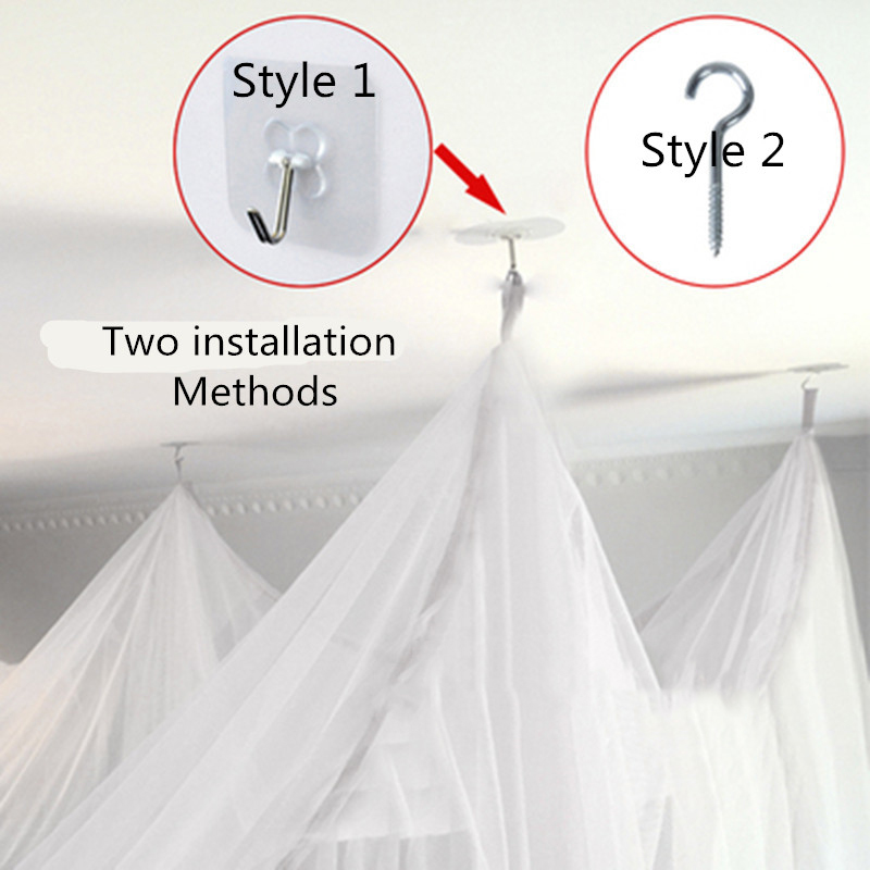 4 Corner Post Mosquito Net Canopy Bed Curtains for Full Queen King Size Bed Anti Mosquito Netting for Patio Indoor Outdoor