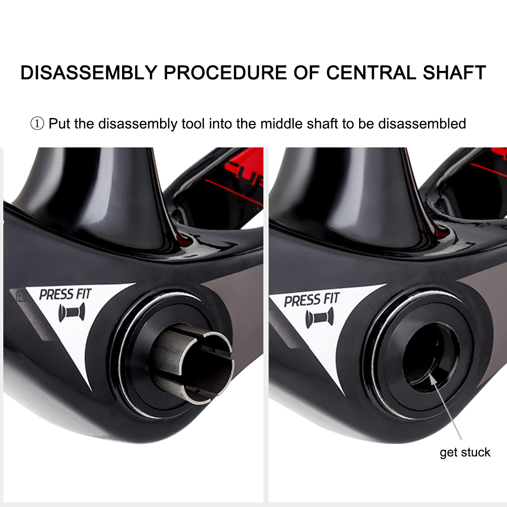 Outil de suppression de roulement en ajustement de presse BB BRACKET BICYET B.B. pour MTB pour les outils de réparation du vélo de diamètre interne