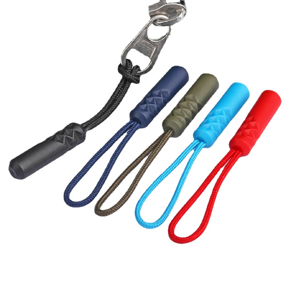zipper pull tireur d'extrémité Fixage de corde étiquette de remplacement Clip de remplacement de boucle brisée Tabague à cordon zip