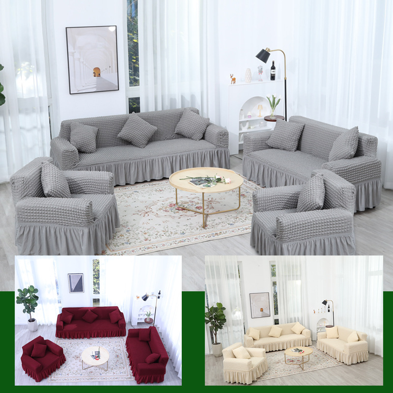 Gerade Sofa -Abdeckung für Couch, Sesselabdeckungen, 2 und 3 Sitze, Eck Wohnzimmer, moderne Seiten, Stuhl -Gummibänder Set Möbel