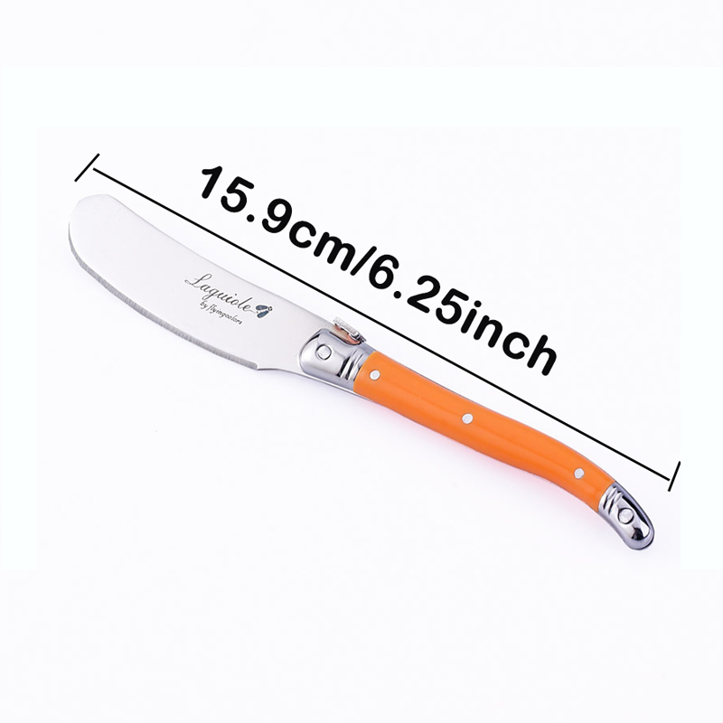 6.25 '' Laguiole Regenbogen Buttermesser Käse Käse Dessert Spreizer Creme Messer Dessertwerkzeug Toast Frühstück Küchen Utensilien