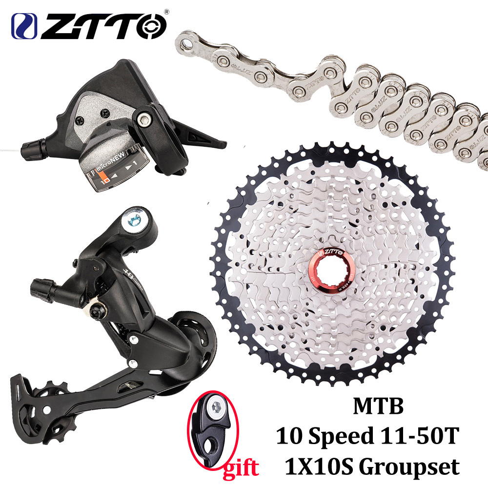 ZTTO Mountain Bike 10 Velocità 11-50T Cassetta 1x10S Groupset Deralleur Shift MTB XT SLX XO X0 X9 X7 Kit a ruota libera in bicicletta